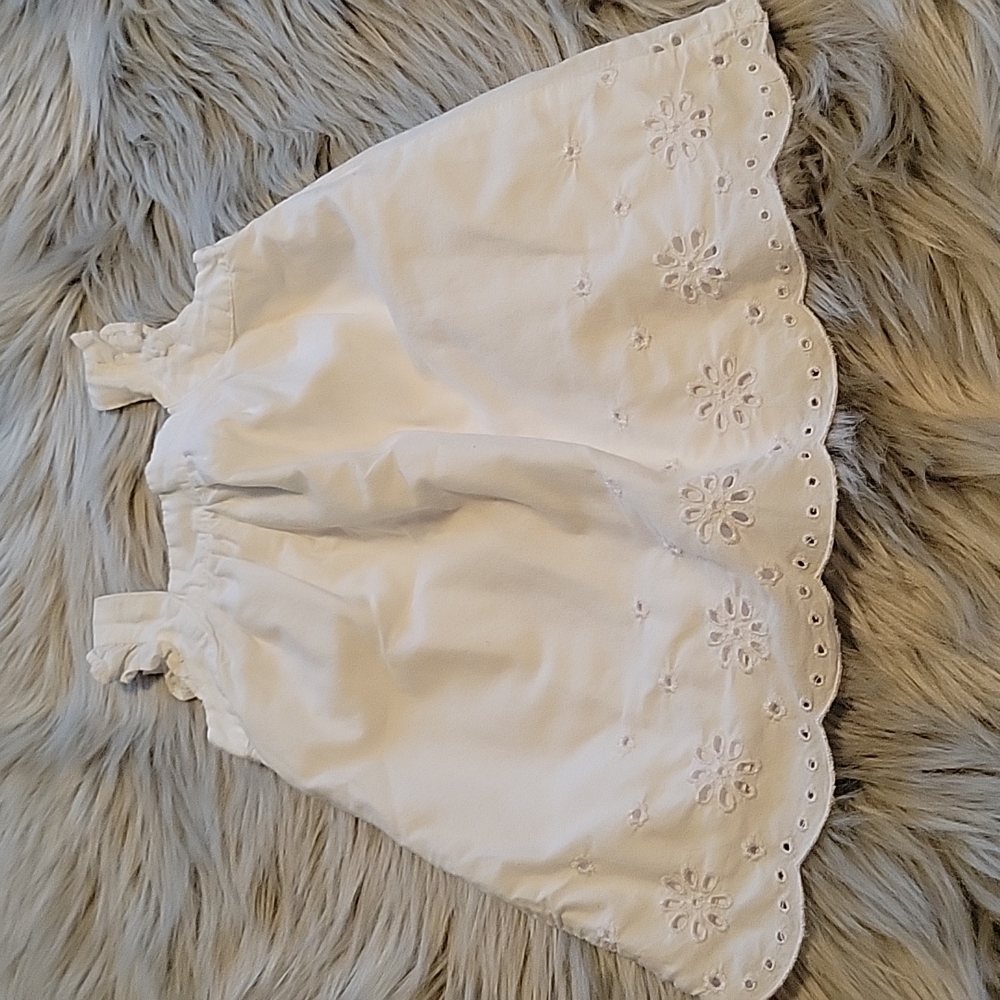 Children's Place White Dress With Lining Size 9-12 Months